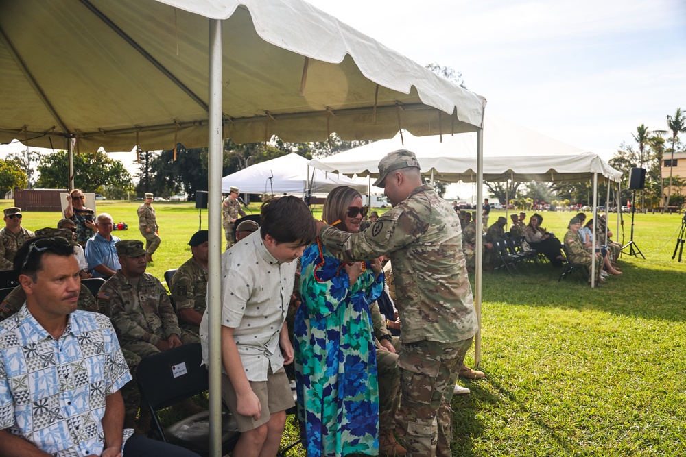 Flying V Ceremony for New Zealand Army Col. Aidan Shattock