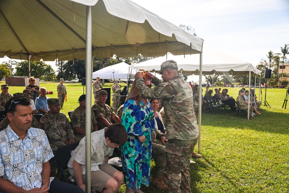 Flying V Ceremony for New Zealand Army Col. Aidan Shattock
