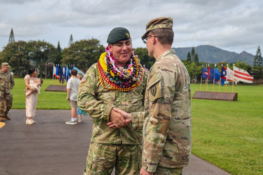 Flying V Ceremony for New Zealand Army Col. Aidan Shattock