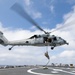 EODMU 12 Fast Ropes onto Mahan's Flightdeck