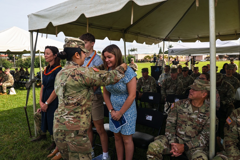 Flying V Ceremony for New Zealand Army Col. Aidan Shattock