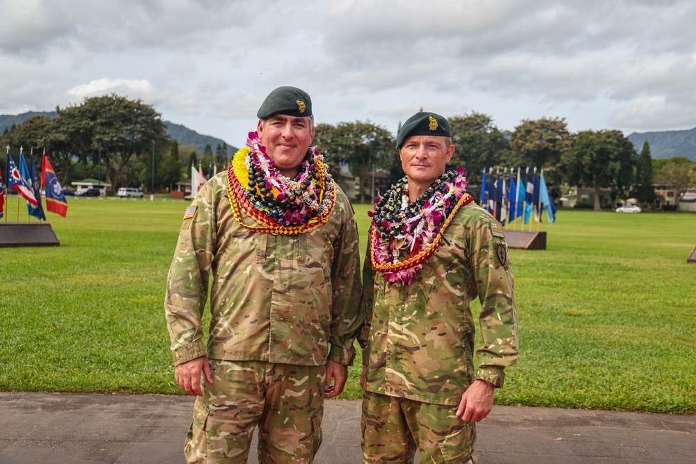 Flying V Ceremony for New Zealand Army Col. Aidan Shattock