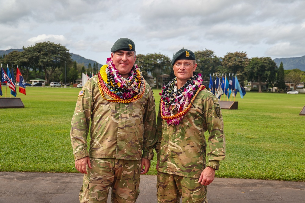 Flying V Ceremony for New Zealand Army Col. Aidan Shattock