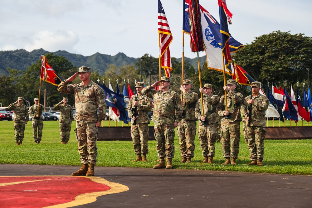 Flying V Ceremony for New Zealand Army Col. Aidan Shattock