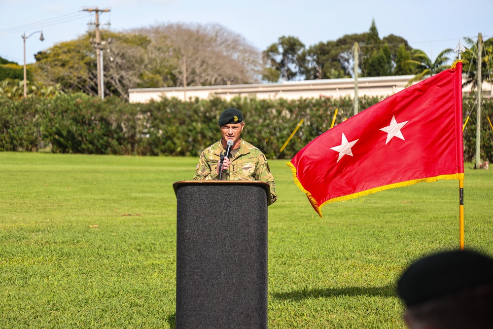 Flying V Ceremony for New Zealand Army Col. Aidan Shattock