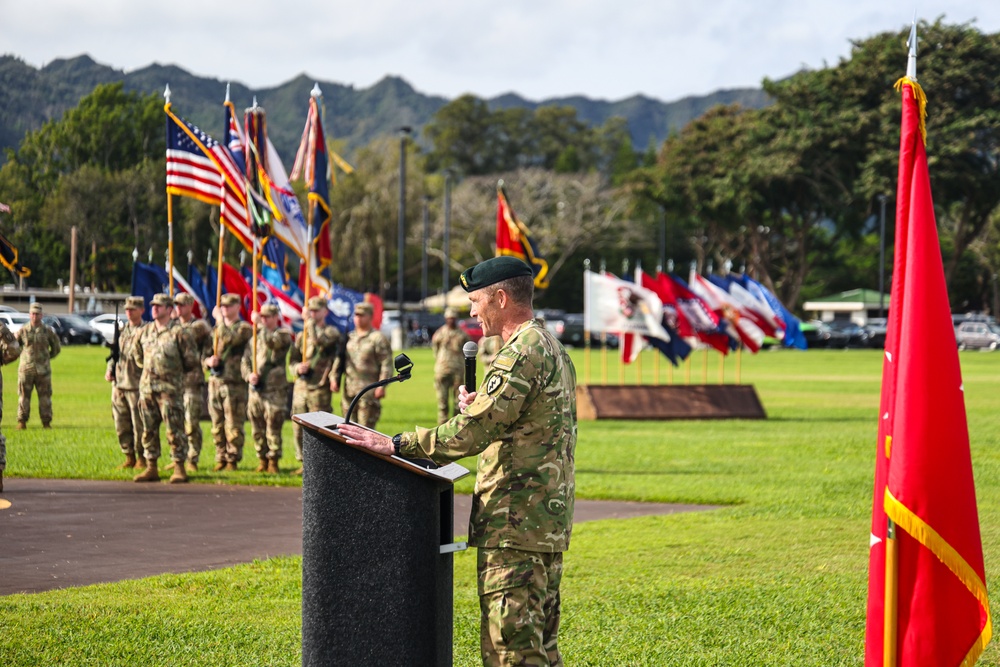 Flying V Ceremony for New Zealand Army Col. Aidan Shattock