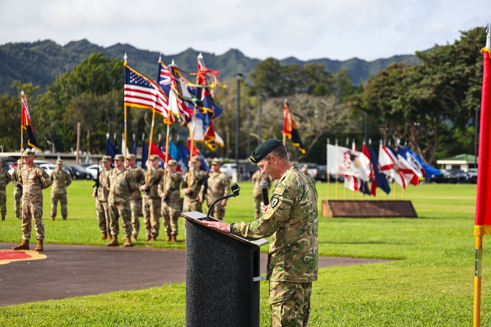 Flying V Ceremony for New Zealand Army Col. Aidan Shattock