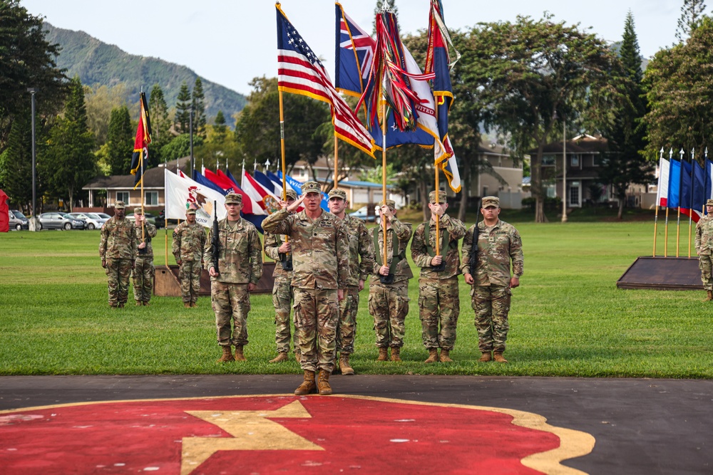 Flying V Ceremony for New Zealand Army Col. Aidan Shattock