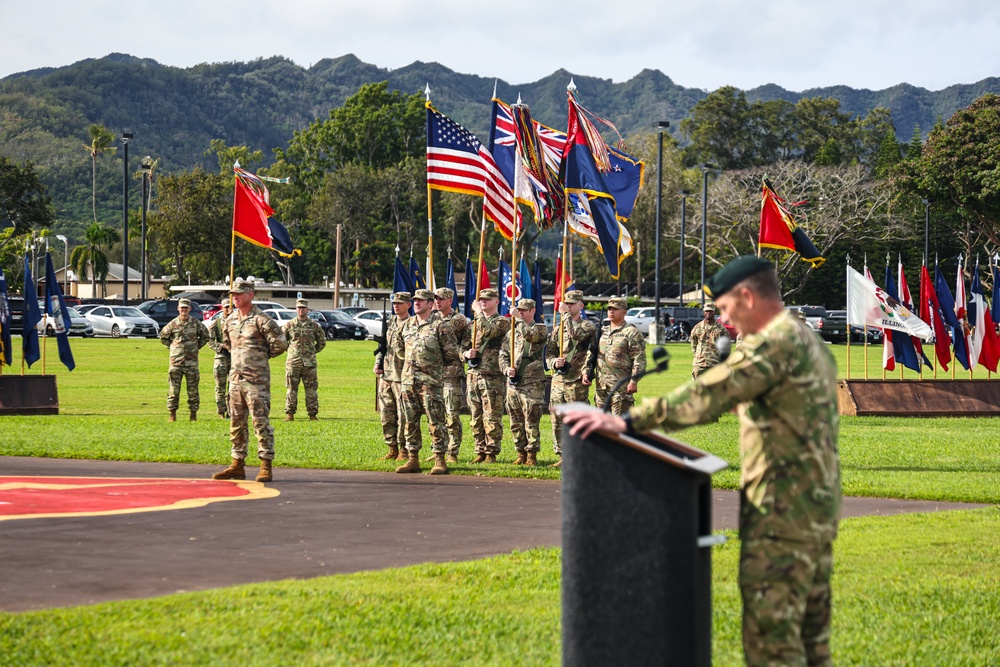 Flying V Ceremony for New Zealand Army Col. Aidan Shattock