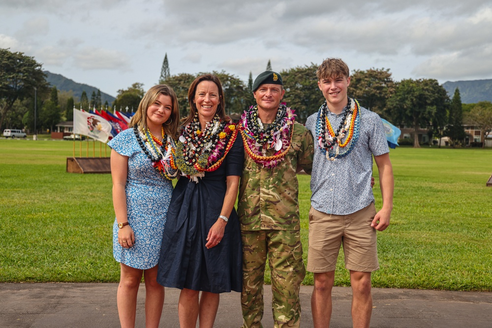 Flying V Ceremony for New Zealand Army Col. Aidan Shattock