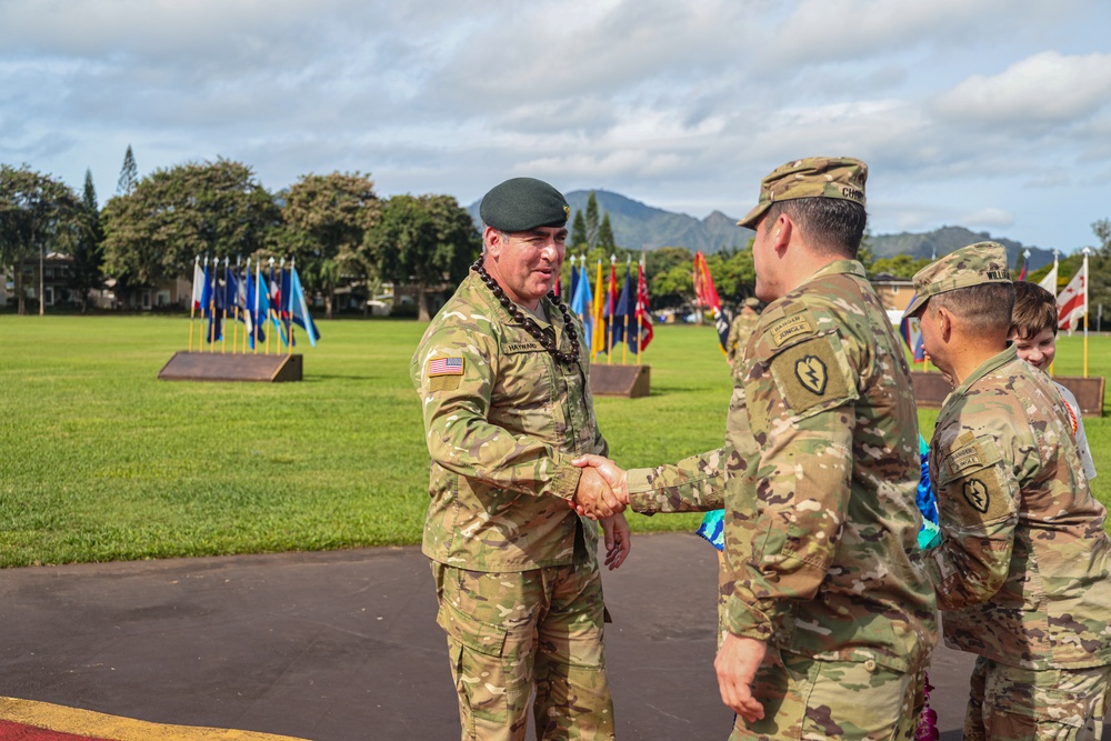 Flying V Ceremony for New Zealand Army Col. Aidan Shattock