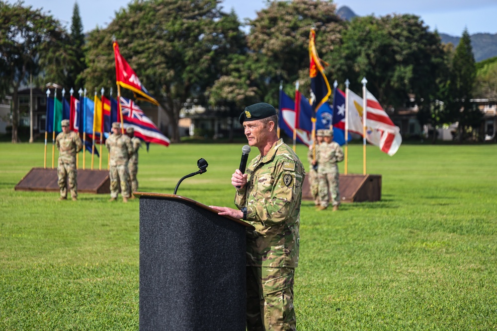 Flying V Ceremony for New Zealand Army Col. Aidan Shattock