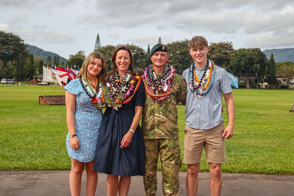Flying V Ceremony for New Zealand Army Col. Aidan Shattock