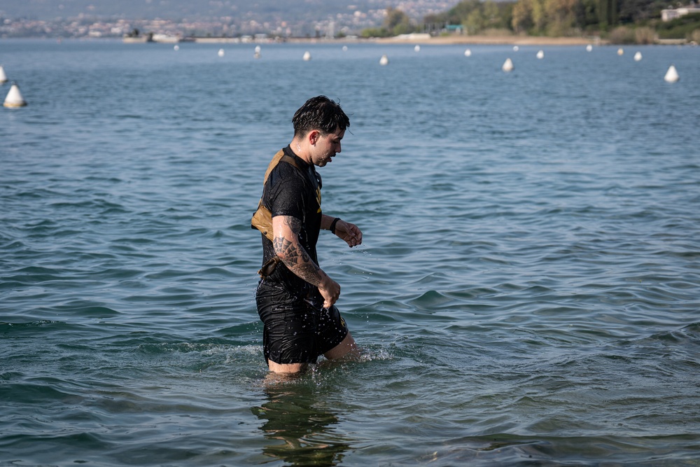 Paratroopers from 173rd Airborne jump into Italy’s Lake Garda as families, local leaders look on