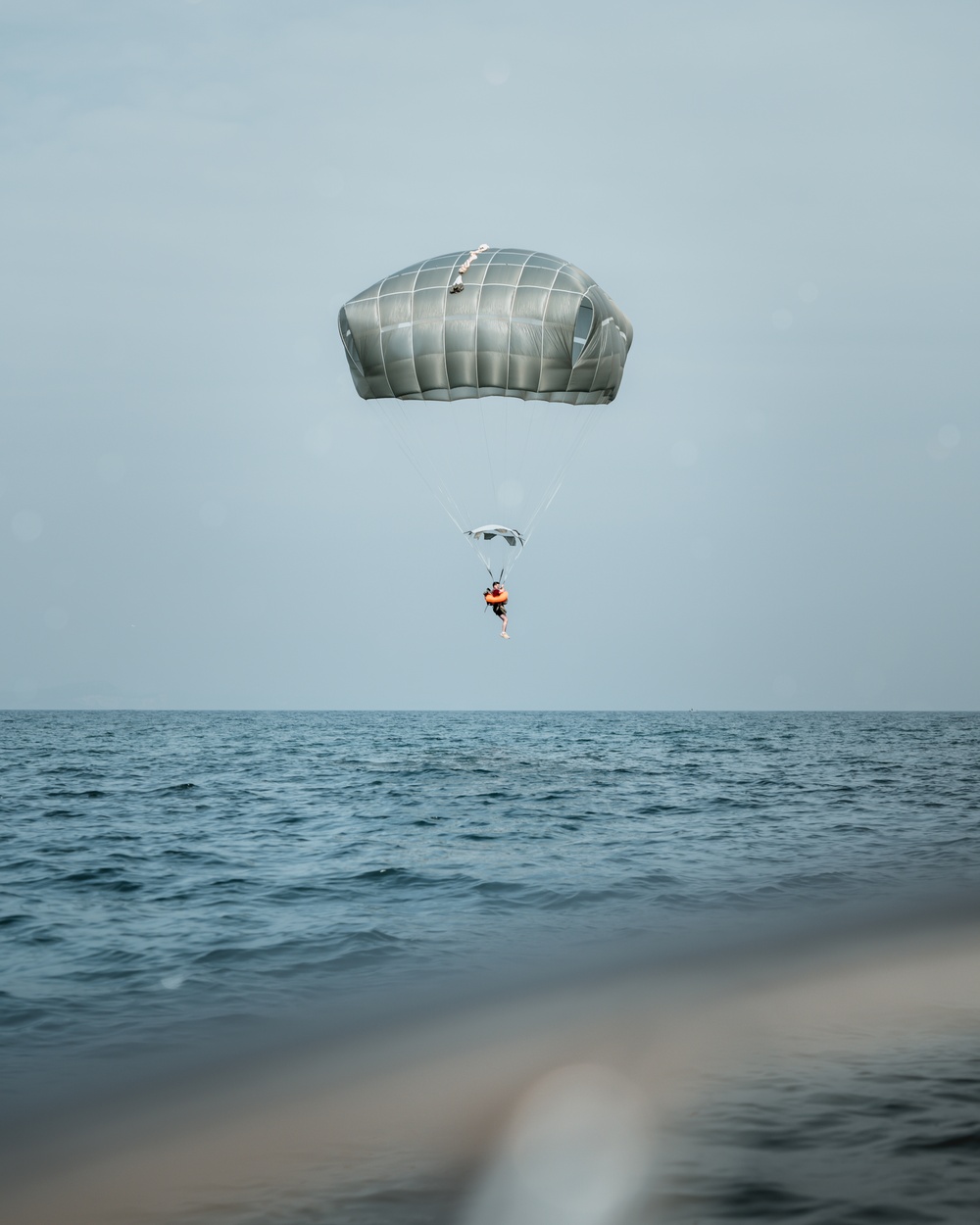 Sky Soldiers Conduct Water Jump Over Lake Garda, Italy