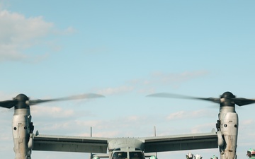 22nd MEU |VMM-263 (REIN) Conducts MV-22B Operations Aboard USS San Antonio During PMINT
