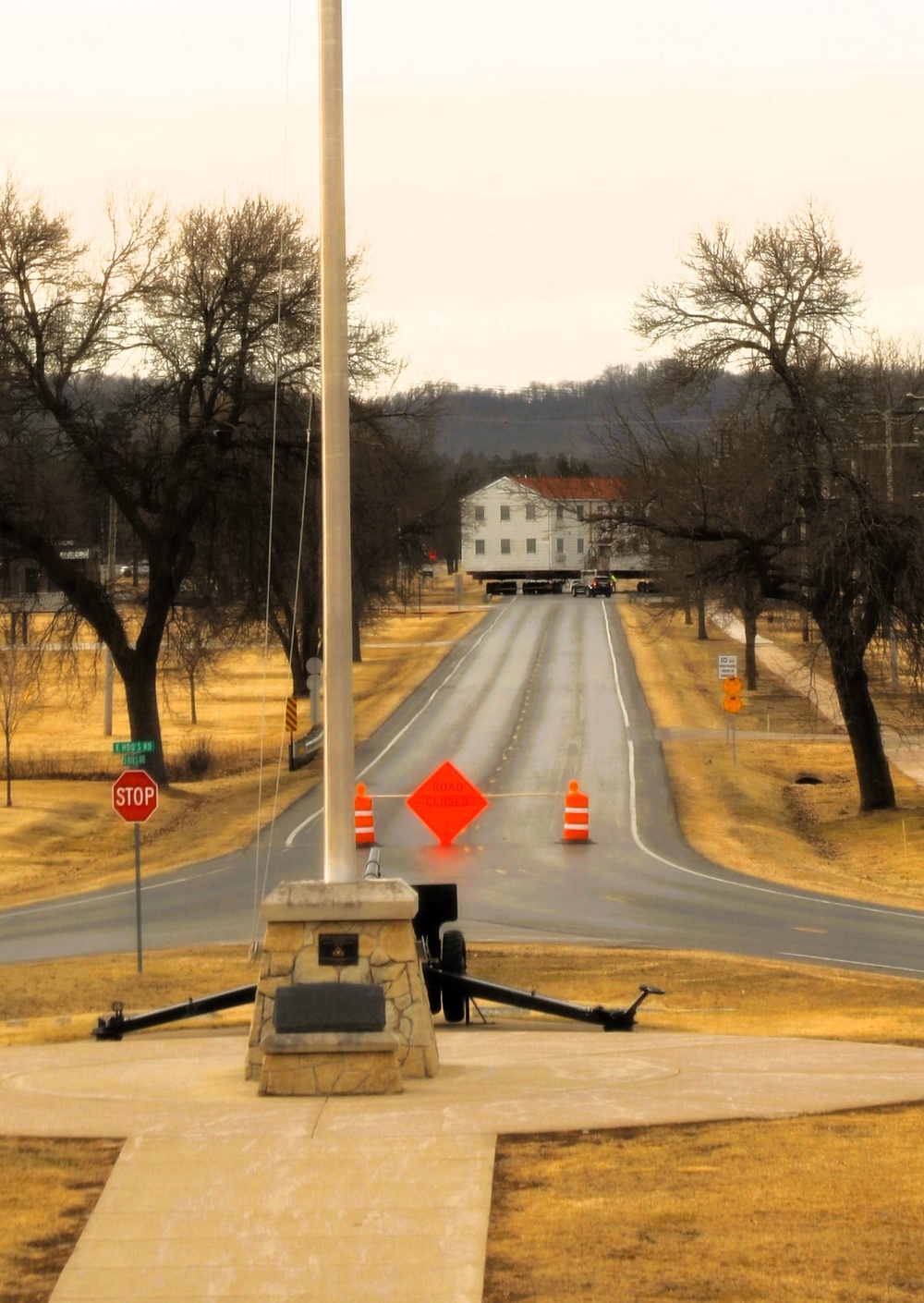 Contractors successfully move third of five World War II-era barracks at Fort McCoy