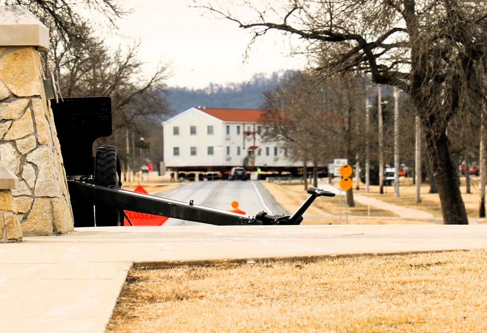 Contractors successfully move third of five World War II-era barracks at Fort McCoy