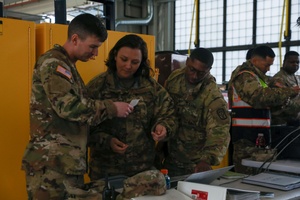 U.S. Soldiers conduct port operations in Slovenia