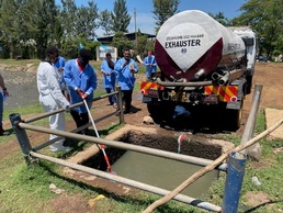 The NAMRU EURAFCENT team were trained by WRAIR-Africa in wastewater surveillance.