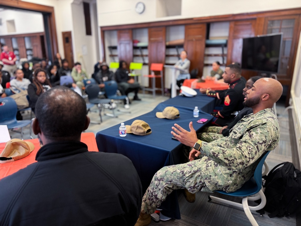 NAVSUP WSS Visits Philadelphia Students for Military Appreciation Week