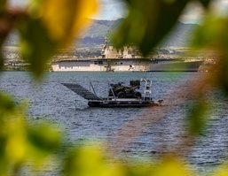 Unmanned Surface Vessel Navigates Pearl Harbor