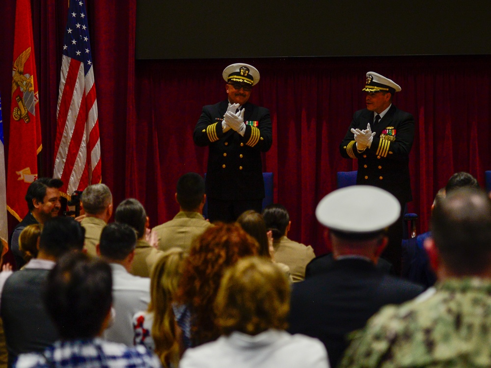 U.S. Navy Capt. Raul Carrillo Retirement Ceremony Onboard NMCSD