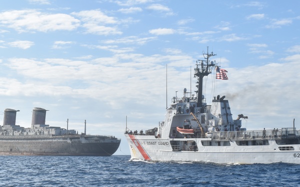 Coast Guard Cutter Resolute encounters SS United States at sea