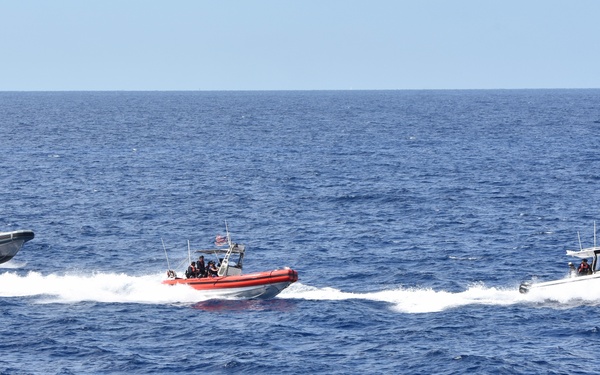 Coast Guard Cutter Resolute conducts maritime border security patrol in the Florida Straits and Windward Passage