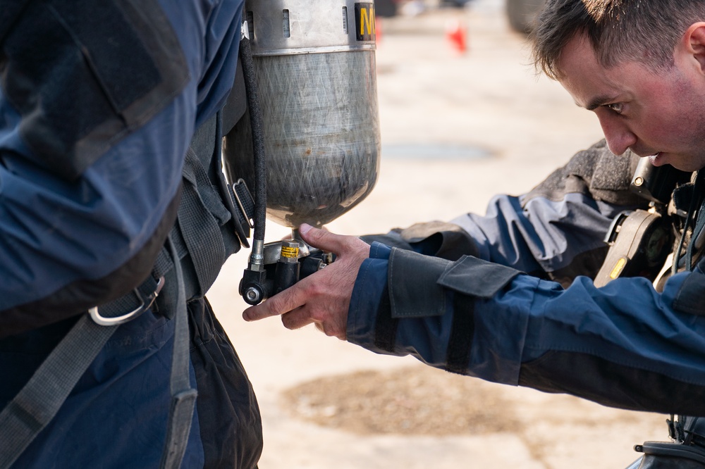 Malmstrom CBRN team exercises skills in Browning, MT