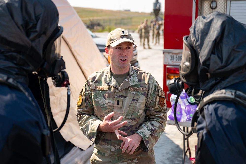 Malmstrom CBRN team exercises skills in Browning, MT