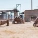 Marines sprint through the finish line during 1st Marine Division Squad Competition