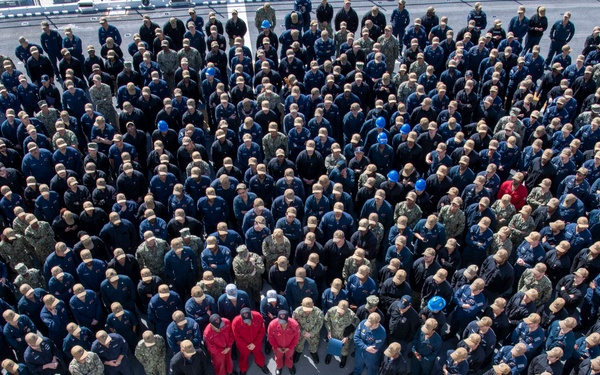 USS Essex All Hands Call with Capt. Wayne P. Liebold