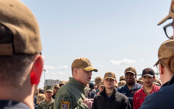 USS Essex All Hands Call with Capt. Wayne P. Liebold
