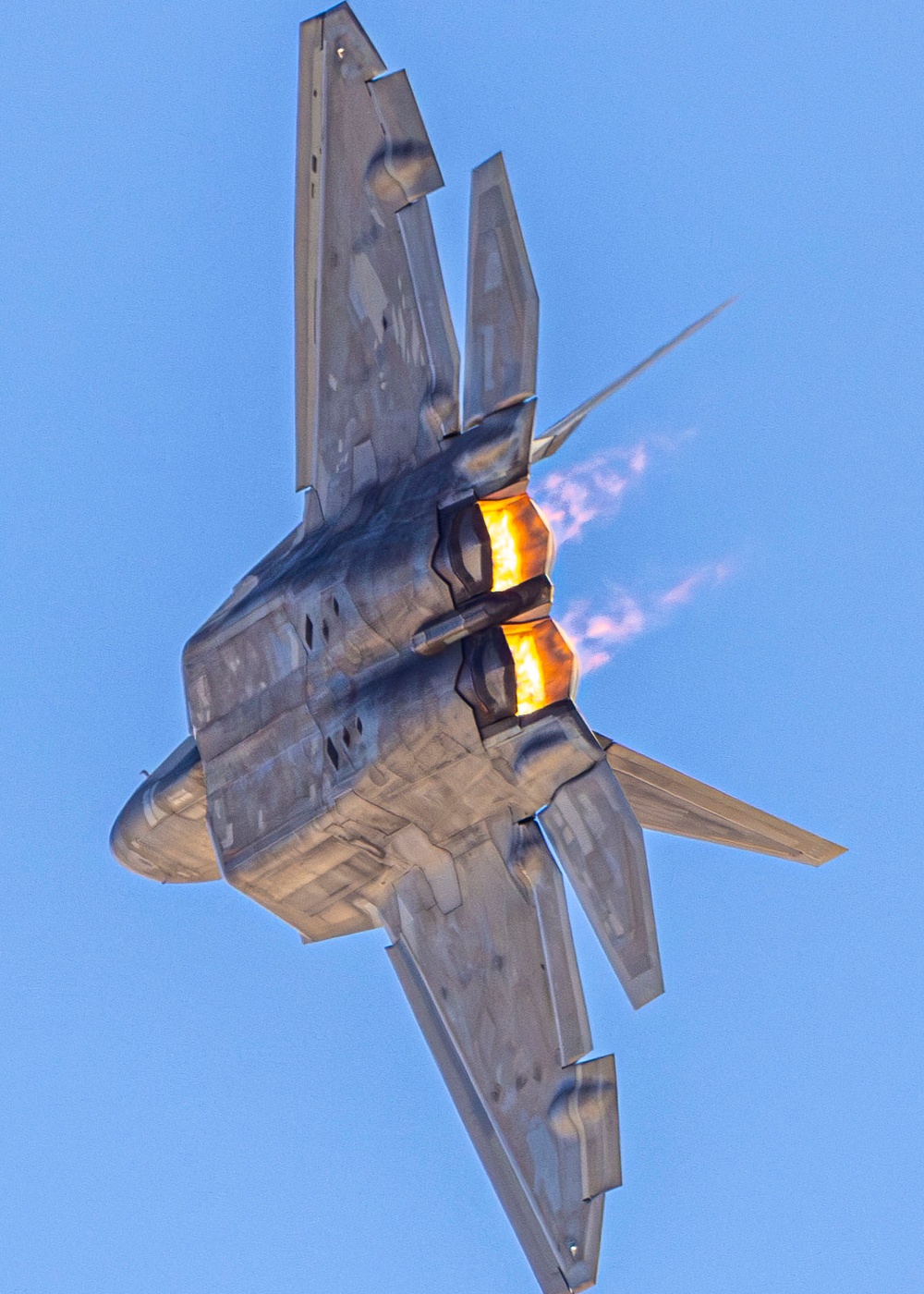 F-22 Raptor and F-5 Tiger II Fly Together in Heritage Flight at Aviation Nation 2025