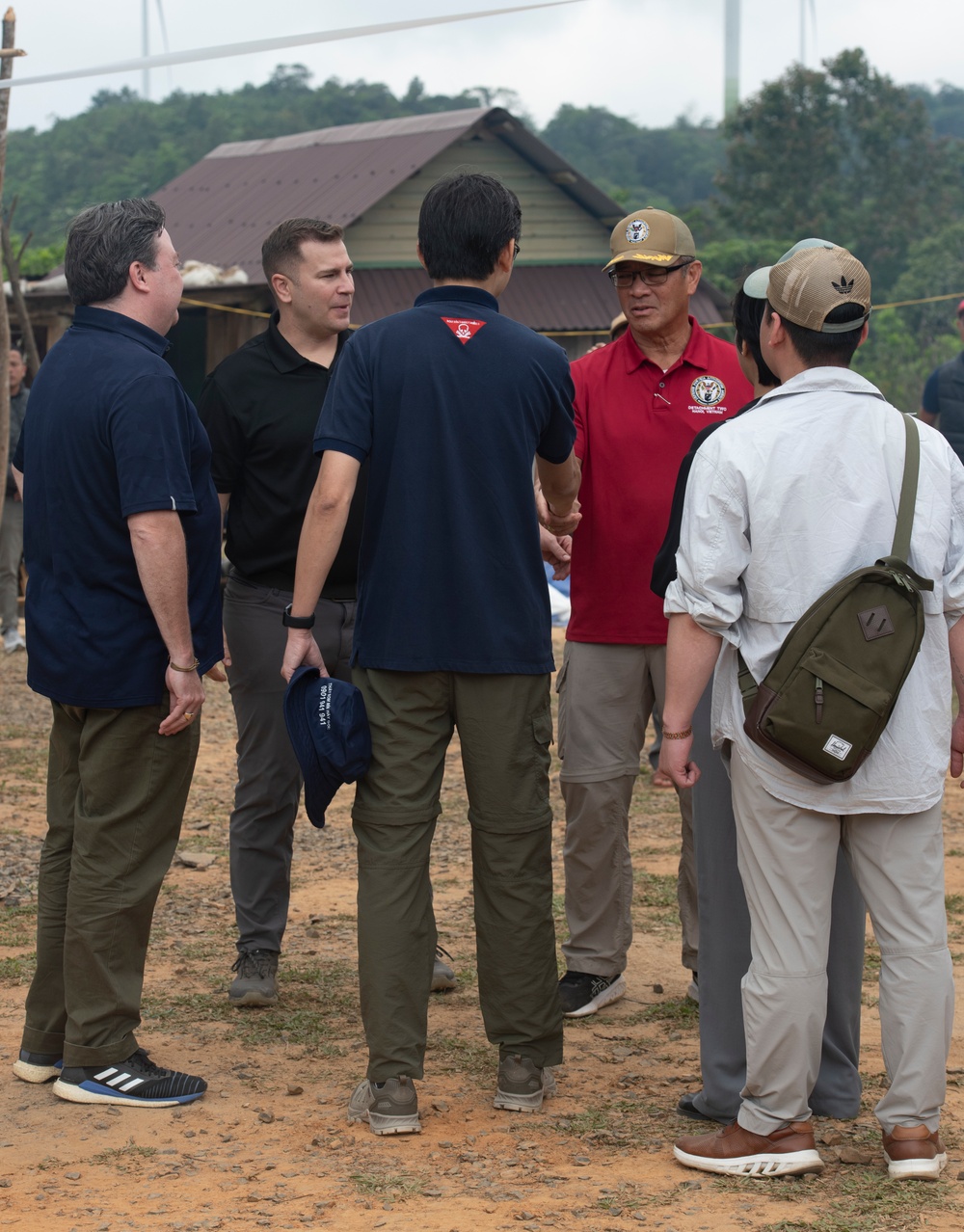 U.S. Ambassador Marc Knapper, Deputy Minister of Foreign Affairs Đỗ Hùng Việt, and DPAA Detachment 2 Leadership Visit 25-2VN Recovery Site
