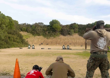 Members of Commander Task Group (CTG) 68.4 and Maritime Expeditionary Security Squadrons (MSRON) 3 and 8 conduct battlesight zero exercises to prepare sailors for mobilization and war-fighting assignments.