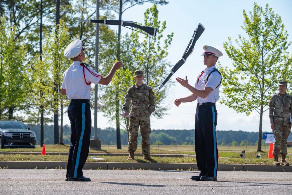 JROTC Cadets Face Off in Top Gun Drill Meet at McEntire Joint National Guard Base