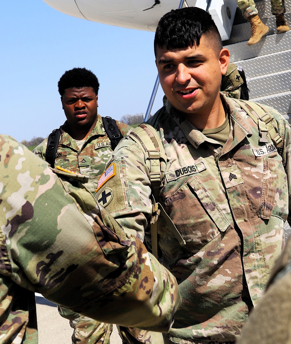 Illinois Army National Guard units return home after successful deployment for Operation Spartan Shield