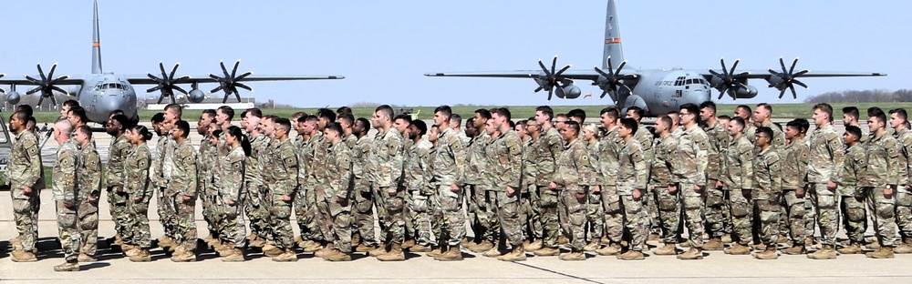 Illinois Army National Guard units return home after successful deployment for Operation Spartan Shield