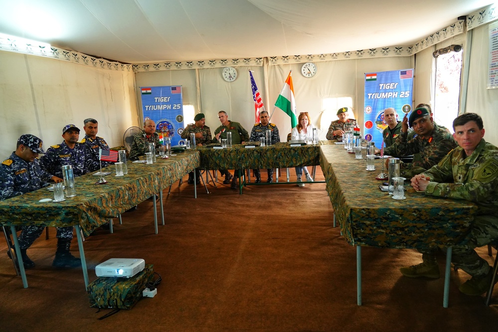 Indian Army hosts official visit during Tiger Triumph