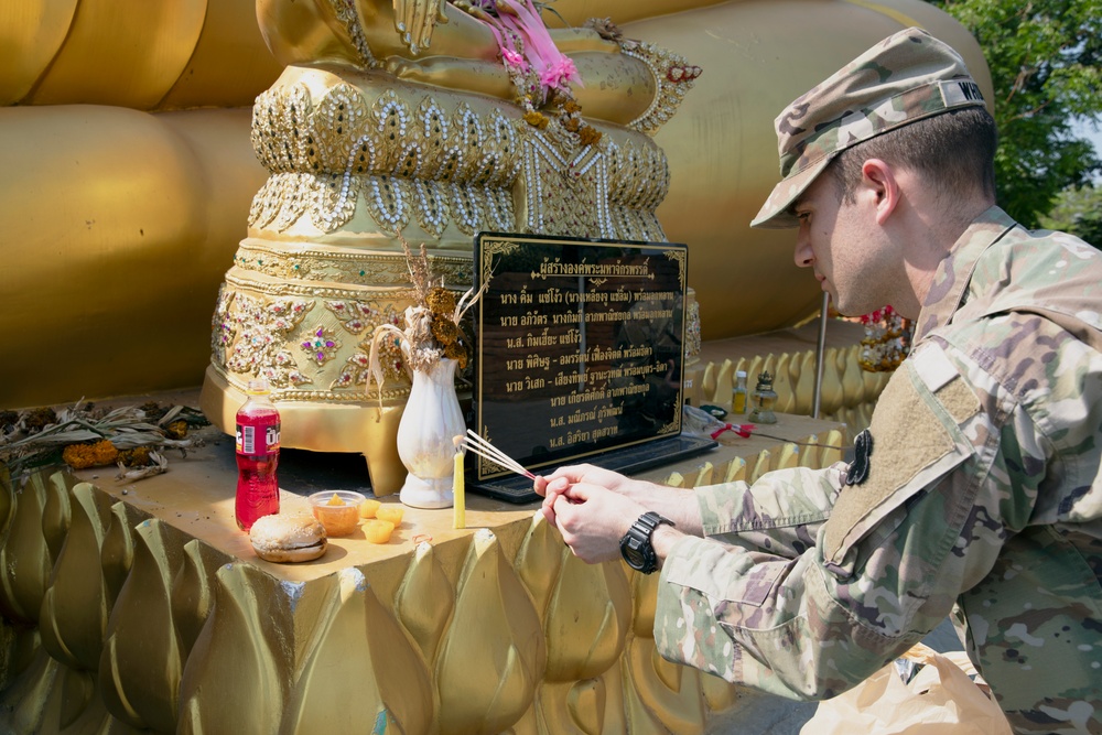 U.S. Army Reserve Capt. Logan Whorton honors his grandfathers in Takhli, Thailand