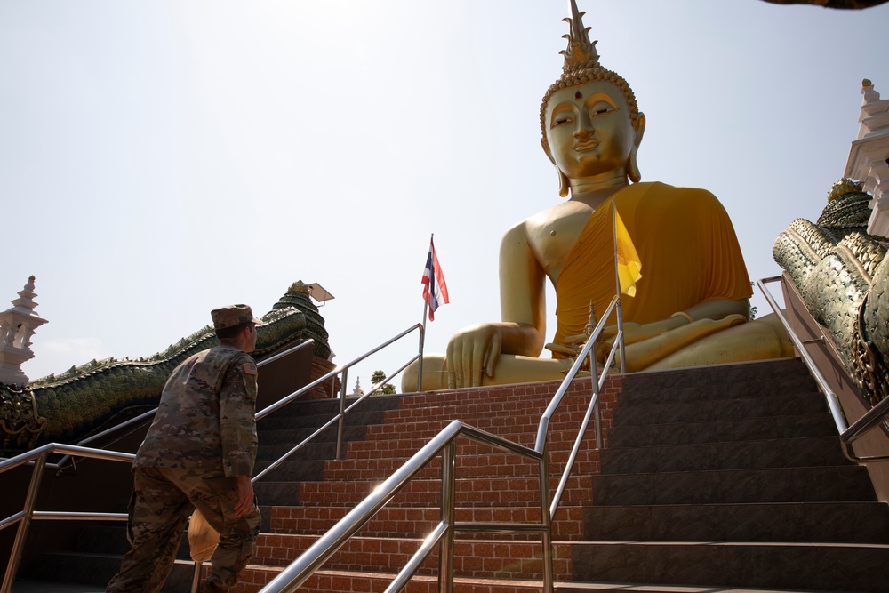 U.S. Army Reserve Capt. Logan Whorton honors his grandfathers in Takhli, Thailand