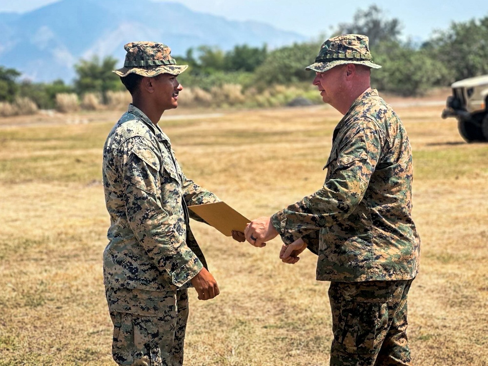 Balikatan 25: Cpl. Rivas Reenlistment Ceremony