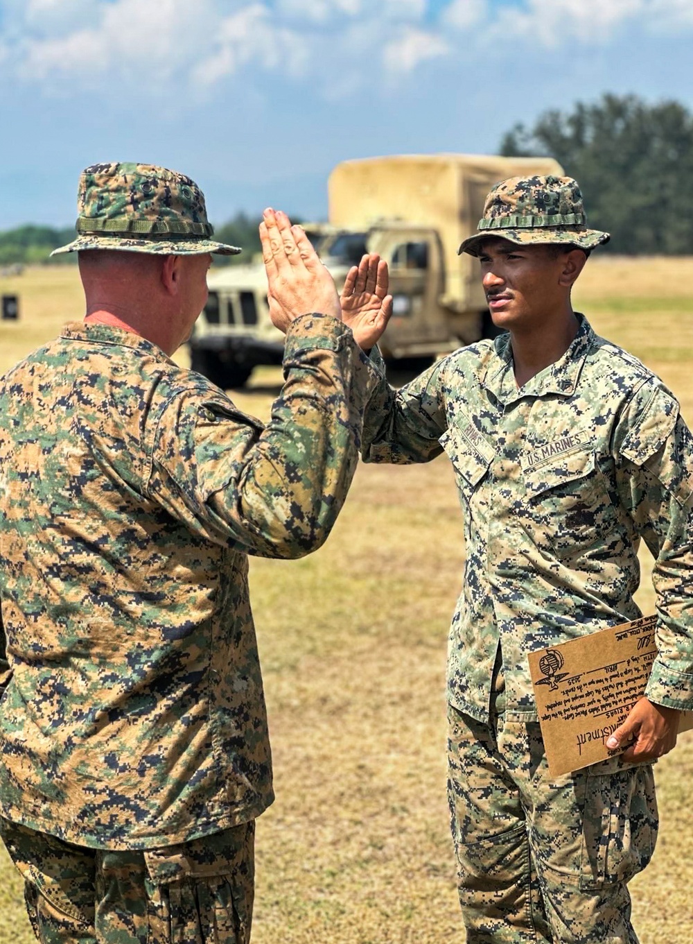 Balikatan 25: Cpl. Rivas Reenlistment Ceremony