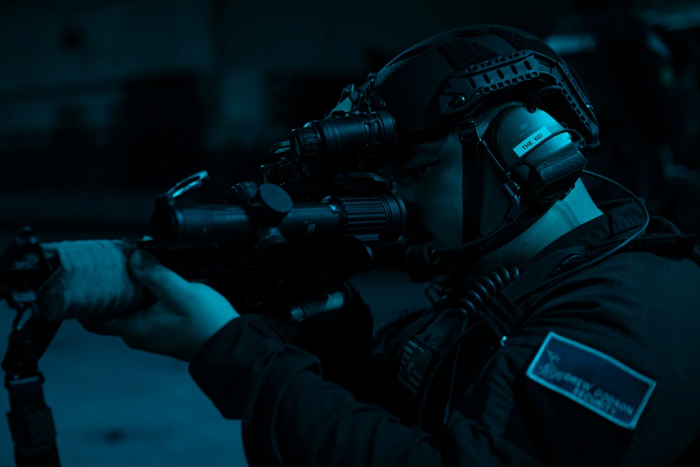 Close Quarter Combat Training onboard USS Iwo Jima