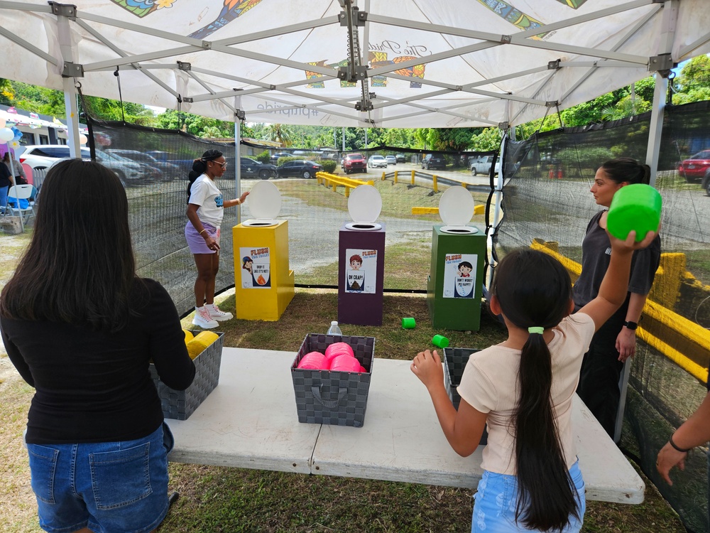 Marines volunteer for the Piti Easter celebration