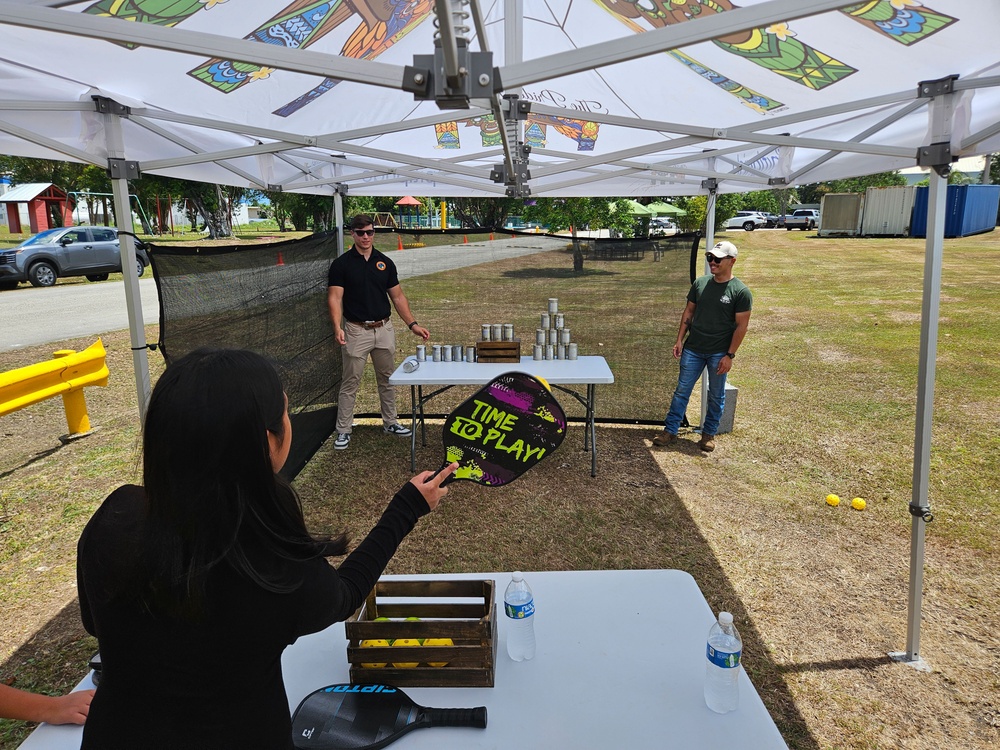 Marines volunteer for the Piti Easter celebration