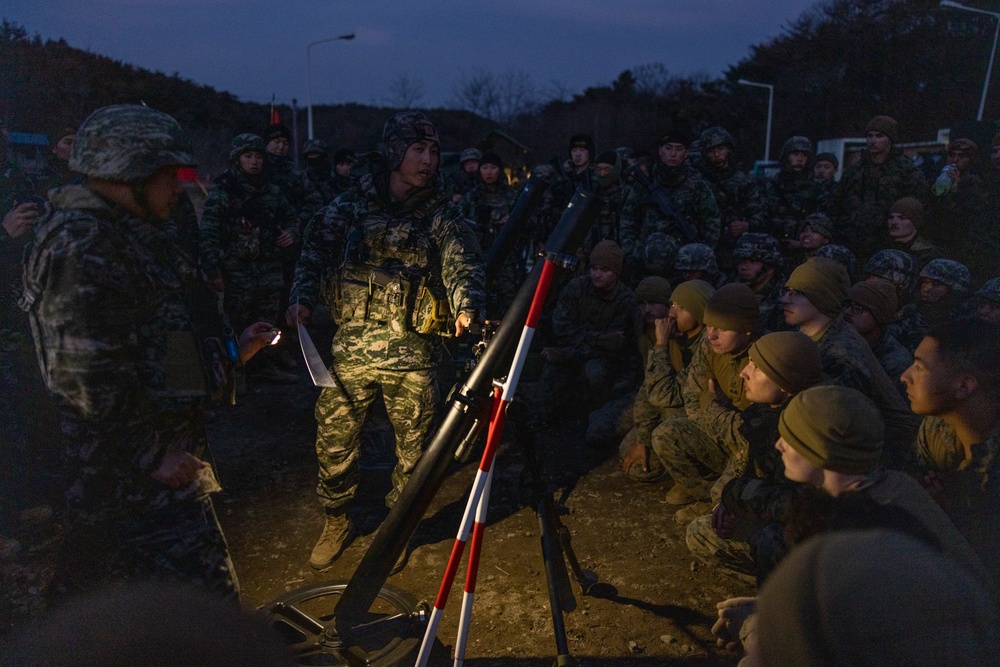 4th Marine Regiment and ROK Marines conduct CQT Training and Patrolling during KMEP 25.1