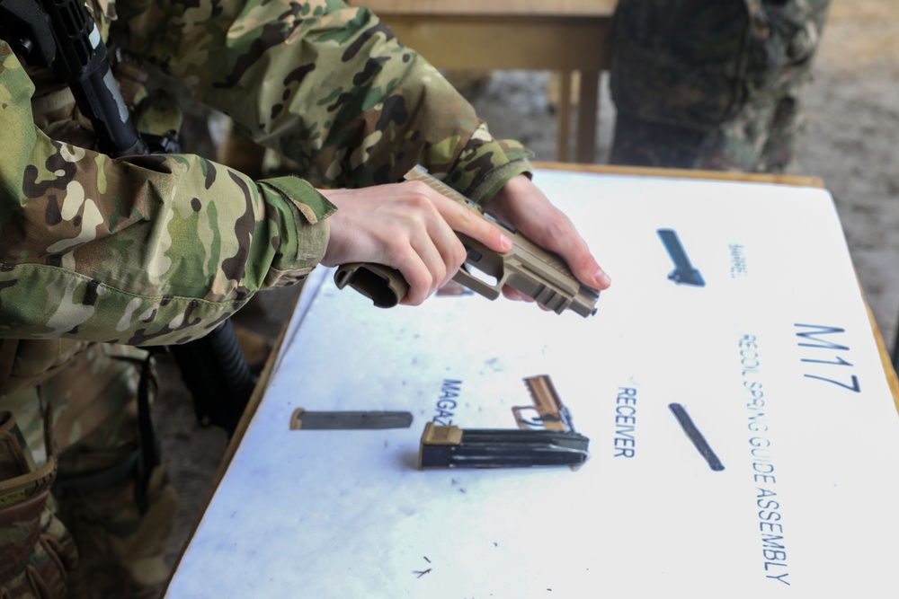 U.S. Army and Republic of Korea soldiers compete in Expert Soldier, Infantry and Field Medical Badge training.